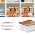 thumbnail image 6 of Collapsible Storage Bins Fabric Shelf Baskets with Handles Closet Organizer Vintage Flora Patterned 16.9x11.4x7.7, 6 of 8
