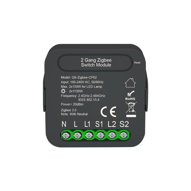 Módulo de Interruptor Inteligente Zigbee, Módulo de Modificación de Interruptor de Luz Bidireccional MABOTO Módulo de conmutación