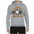 thumbnail image 2 of Wild Bobby No Diggity Boutta Bag it Up Ghost Bats Stars Pumpkin Halloween Orange and Black Halloween Unisex Hoodie Sweatshirt, Heather Grey, Medium, 2 of 6