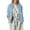 Light Blue02, variant on Dwralegc Women's Linen Cardigan Open Front 3/4 Sleeve Loose Cardigan Lightweight Shawls Wraps Shirts Summer Fall Kimono Cover Ups Outfits Khaki XL