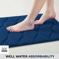 thumbnail image 6 of Yafa Home Fashion 1pc:20" X 32" Bath Rug, Memory Foam; Water Absorbent & Non-Slip Bathmats(Navy), 6 of 7