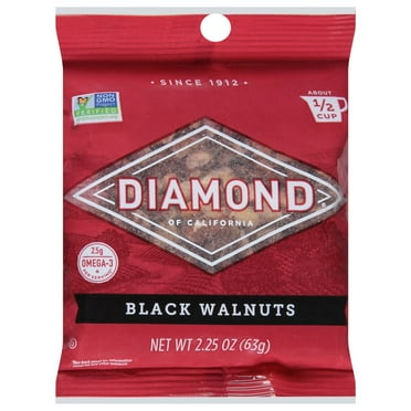Diamond of California Shelled Black Walnuts, 2.25 oz (Package May Vary)