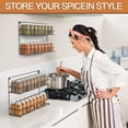 thumbnail image 3 of Bextsrack 2 Layers 2 PCs Spice Rack for kitchen-Black, 3 of 7