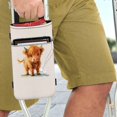 thumbnail image 3 of COEQINE Highland Cow Crutch Pouch Compartments Adjustable Crutch Organizer Pouch with Key and Wallet Large Capacity Crutch Storage Bag Gifts for Adults, Seniors, Kids, 3 of 7