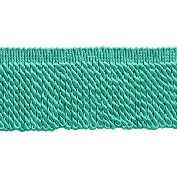 2 1/2" (6cm) Bullion Fringe Trim # EF25,, Light Aqua Blue #175 (Turquoise Blue) 5 Yards (15 ft/4.5m)
