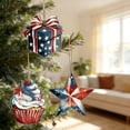 thumbnail image 5 of 4ThofJuly Decorations, 24 Pc Wooden Patriotic Hanging Decor, Red WhiteandBlue Butterfly, Puppy, Star, Flag AccentsforOutdoor Holiday Displays, 5 of 7