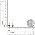 thumbnail image 6 of Gem Stone King 14K Yellow Gold Green Mystic Topaz and Lab Grown Diamond Earrings for Women | 1.73 Cttw | Gemstone November Birthstone | Princess 5MM, 6 of 6