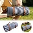 thumbnail image 2 of Oversized Roll-Up Picnic Blanket 59"x78", 3-Layer Thick Waterproof Sandproof Beach Mat with Leather Handle, Large Outdoor Camping Blanket for 4-6 People, Family Parties, 2 of 6