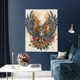 thumbnail image 5 of Susaid Colorful Owl Tattoo Art Pattern Vertical Canvas Wall Decor 12x16in - Waterproof with Wood Frame & Damage-Free Hanging Kit, 5 of 8