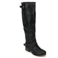 thumbnail image 1 of Breckelle Outlaw-91 New Women Leatherette Buckle Riding Knee High Boot, 1 of 5