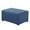 Blue, variant on Enova Home Jacquard Polyester Stretch Washable Fabric Oversized Ottoman Slipcover (Light Grey)