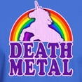 thumbnail image 3 of CafePress - Funny Death Metal Rainbow Unicorn (Vintage Distres - Men's Classic Graphic Cotton T-Shirt, 3 of 4