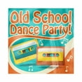 thumbnail image 1 of Old School Decorative Satin Napkins Set of 4, Nostalgic Dance Party Lettering Graphic with Retro Tapes and Musical Notes, Square Fabric Party & Dinner Napkin, 12", Multicolor, by Ambesonne, 1 of 2