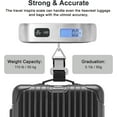 thumbnail image 3 of Luggage Scale, Portable Digital Hanging Baggage Scale for Travel, Suitcase Weight Scale with Rubber Paint, 110 Pounds, Battery Included, 3 of 11
