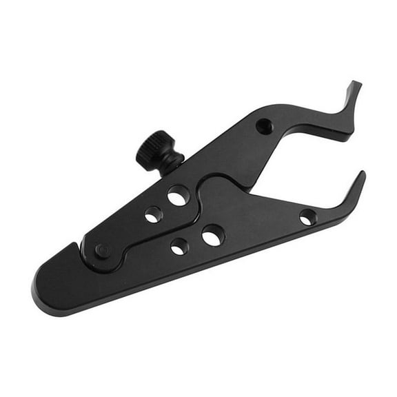 HEATSHAKING 1Set Black Aluminum Motorcycle Handle Assist for Cruise Control Usage 5.1x2x0.4in