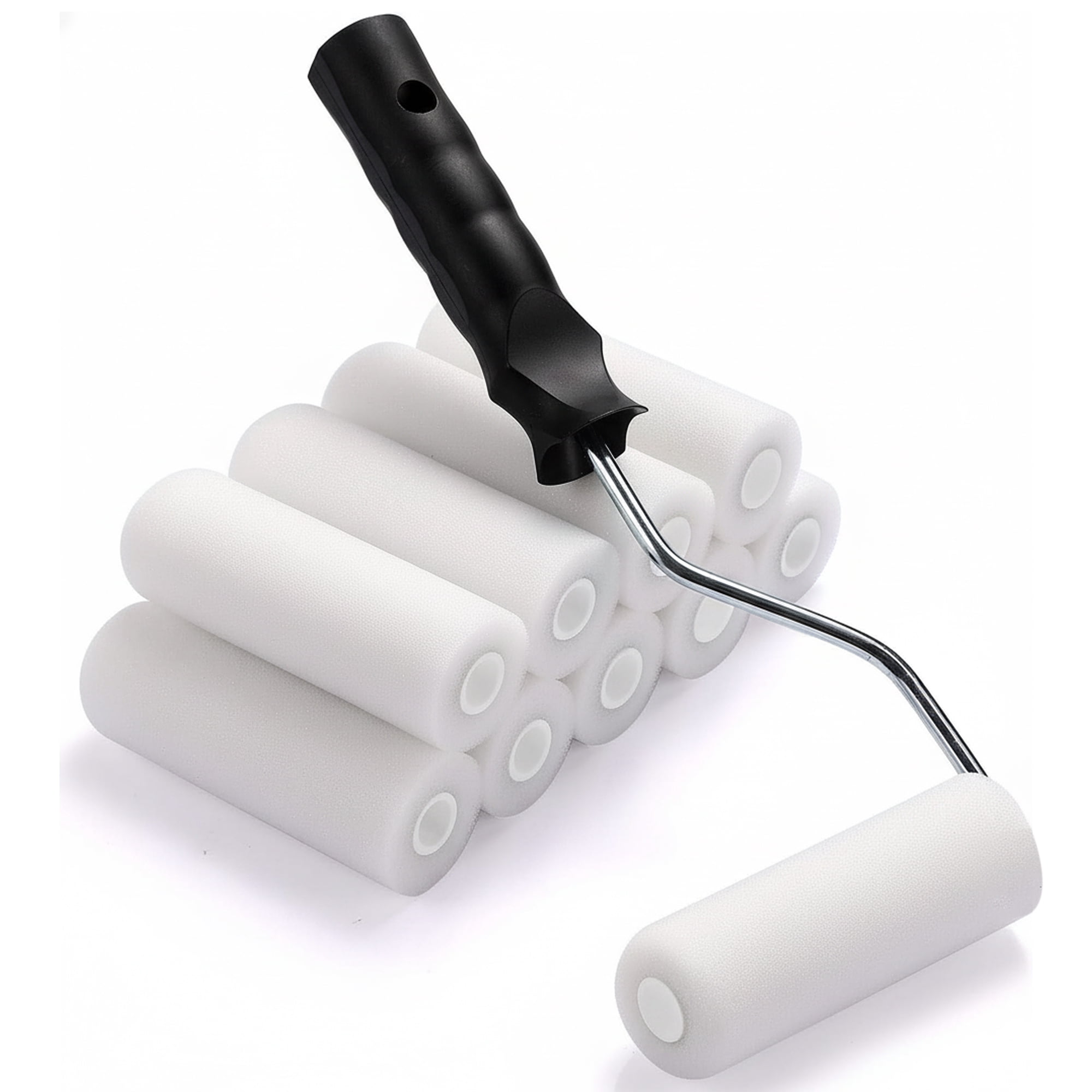 3 pack) WHIZZ 6-Inch Foam Mini Paint Roller for Cabinets & Doors