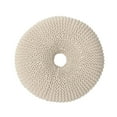 thumbnail image 4 of MODERNLUXE Pouf Rond en Coton Tricoté Style Beigne pour Salon, Chambre, 4 of 7