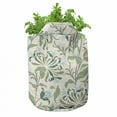 thumbnail image 3 of Green Grow Bags 5-Pack, Pastel Floral Ornaments, Heavyduty Fabric Pots with Handles for Plants, 2 Sizes, Multicolor, by Ambesonne, 3 of 3