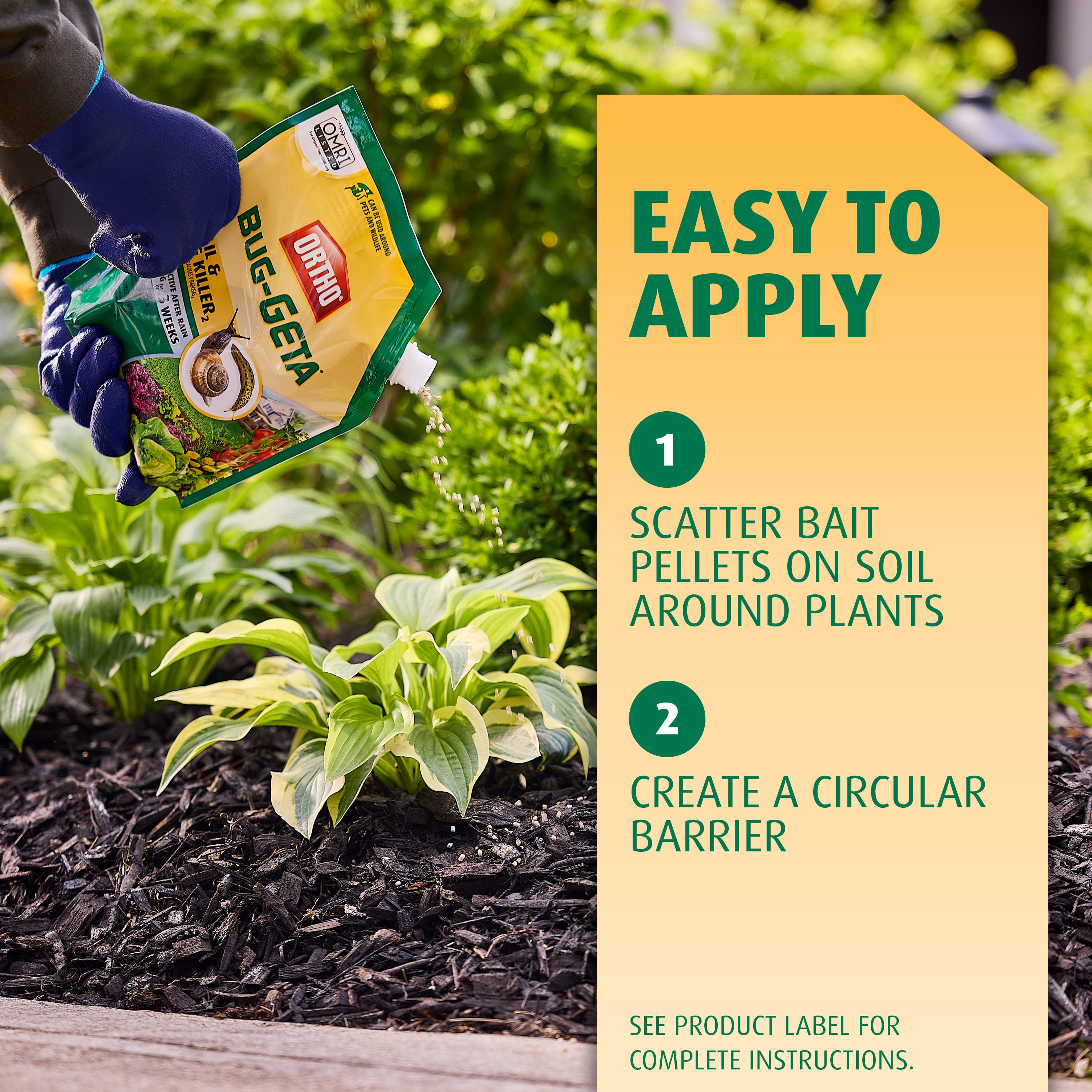 Ortho Bug-Geta Snail & Slug Killer2, Pest Control Stays Effective For Up to 3 Weeks, 2 lbs.