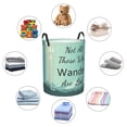 thumbnail image 6 of Balery Not All Those Who Wander Are Lost1 Round Laundry Basket with Handles Waterproof Freestanding Laundry Hamper for Clothes Toys in the Dorm and Family-, 6 of 8