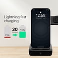 thumbnail image 3 of Wasserstein 3-in-1 Charging Station for iPhone, Airpods and Fitbit - Charge Multiple Apple Devices with This iPhone Charging Station (Black, 1 Pack), 3 of 6