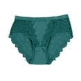 thumbnail image 2 of Sunvit-Panties Womens Green XL High Waisted Panties - Nylon Spandex Soft Stretch, Lace Detail & Wide Non-Digging Waistband, Satin-Front Comfort Underwear, 2 of 9