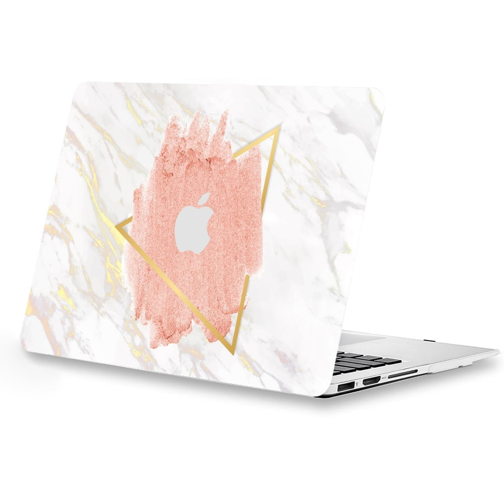 Macbook Pro 13 Case Hard Case Printed Crystal-White Marble Pattern Cover 2015 
