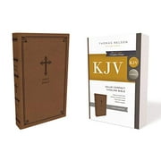 KJV Value Compact Thinline Bible (#2193BRN - Brown Leathersoft)
