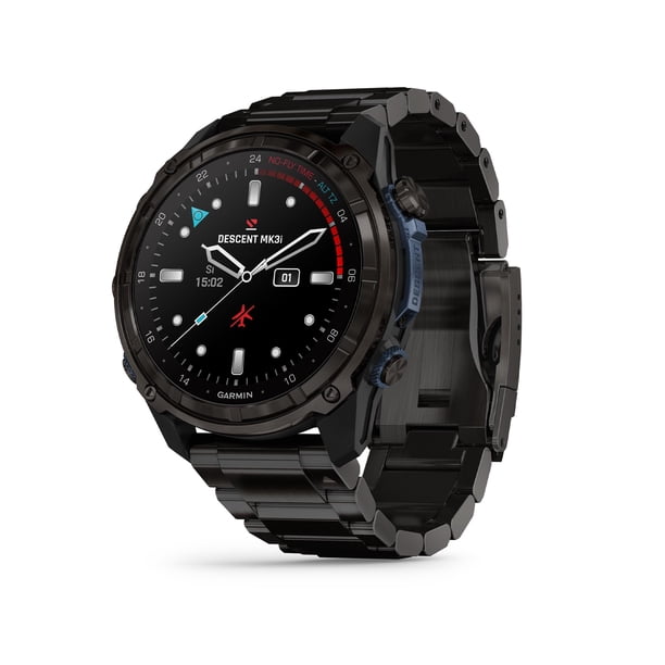 Garmin Descent™ Mk3i, Ordenador de Buceo y Smartwatch GPS Multideporte, Integración de Aire, Titanio Negro Garmin 010-02752-13