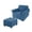Blue, variant on KALAKALA Chair Slipcover with Ottoman Cover, Stretch Sofa Cover with Ottoman Slipcovers Removable Washable Armchair Covers Non Slip Furniture Protector