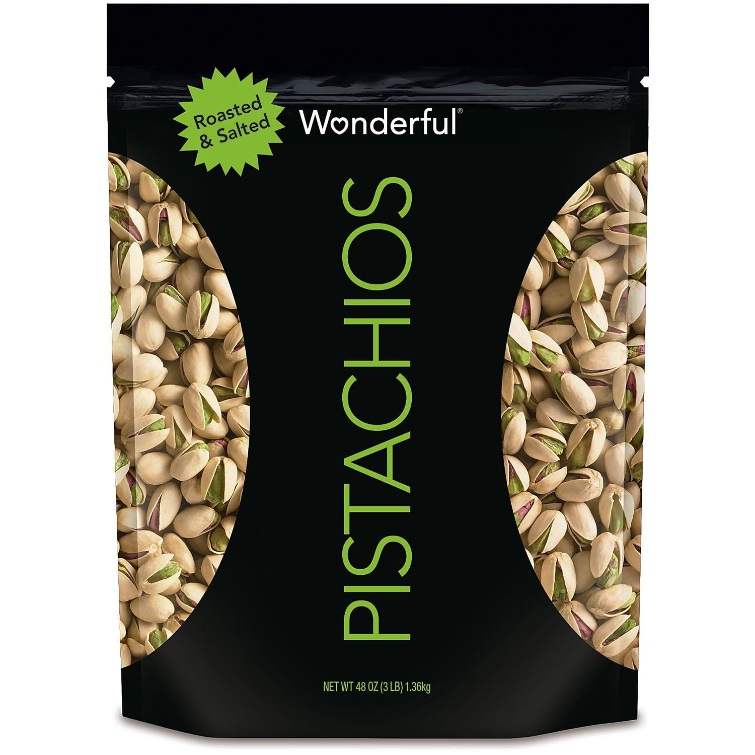Wonderful Pistachios, Roasted and Salted 48 oz.