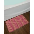 thumbnail image 2 of Hippie Bath Mat, Asian Bohemian Middle Eastern Flourish Violet Blossom Lotus Spiritual Persian Folk, Non-Slip Plush Mat Bathroom Kitchen Laundry Room Decor, 29.5 X 17.5 Inches, Multicolor, Ambesonne, 2 of 2