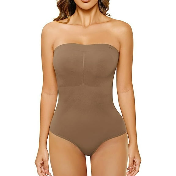 LELINTA Sexy Bodysuit Women's Shapewear Strapless Tank Top Bodysuits Clubwear Tummy Control Seamless Jumpsuit Sexy Body Shape Tank Tops Bodysuits