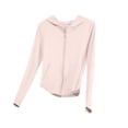 thumbnail image 5 of Girls UV Protection Jacket UPF 50+ Pink Hoodie Zip Up Lightweight Breathable Outdoor Activewear for Kids 4-14,Size 9-10 T, 5 of 7