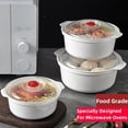 thumbnail image 2 of Microwave Food Container with Lid, Plastic Heating Bowl for Steamed Buns, Noodles and Kitchen Storage, 2 of 7