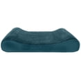 thumbnail image 2 of FurHaven Pet Dog Bed | Cooling Gel Memory Foam Orthopedic Minky Plush & Velvet Luxe Lounger Pet Bed for Dogs & Cats, Spruce Blue, Jumbo Plus, 2 of 11