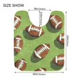 thumbnail image 5 of Yayeee Bath Rug for Bathroom Floor Non Slip Rectangle Fluffy Soft Absorbent Mat, 16"x24", Game Day Footballs, 5 of 7
