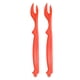 thumbnail image 1 of 2 piezas de extractor de carne de cangrejo, marisco, langosta y patas de cangrejo, kit de cubiertos de plástico azul o rojo para cenas familiares y fiestas, 1 of 3
