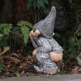 thumbnail image 5 of Funny Gnome Pooping Miniature Statue - Lifelike Resin Dwarf Figurine for Wacky Garden Decor & Unique Gift Idea, 5 of 5