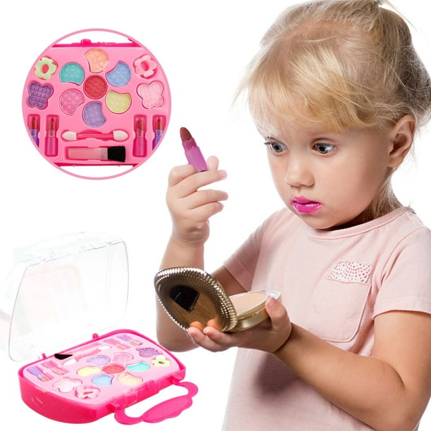 Ensemble de maquillage princesse jouet pour enfants kit de jeu cosmétique  cadeau fille avec étui; ensemble de maquillage princesse jouet pour enfants  kit de jeu cosmétique cadeau fille avec étui 