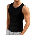 thumbnail image 2 of Workout Tank Tops Men Lightweight Breathable Slim Fit Stretchy Crewneck Muscle Sleeveless Shirt Athletic Gym Tanks, 2 of 6