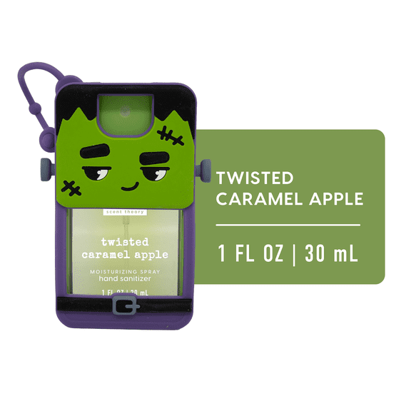Scent Theory Hand Sanitizer Spray, Twisted Caramel Apple, Green Monster, 1 fl oz