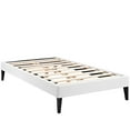 thumbnail image 2 of Modway Tessie Twin Vinyl Bed Frame with Squared Tapered Legs in White, 2 of 3