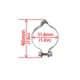thumbnail image 4 of Soidarity Abrazadera de línea de freno Cable que pasa Asiento Bordes redondeados Fijador 31.8mm【5pcs】 Type3 NO3, 4 of 6
