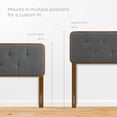 thumbnail image 3 of Modway Bridgette Queen Wood Platform Bed with Splayed Legs in Walnut/Charcoal, 3 of 11