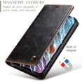 thumbnail image 7 of Leather Case for iPhone 11 Card Slot Folio Flip Wallet Case for iPhone 11 Premium PU Magnetic Kickstand Cover Soft TPU Inner Case Brown, 7 of 7