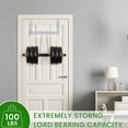thumbnail image 5 of ACMETOP Over The Door Hooks, Heavy-Duty Door Hanger with 6 Dual Hooks, Sturdy Over The Door Hanger Hook for Hanging Coat, Towel, Bag, Robe, Hat, Aluminum, Brushed Finish (Matte Silver), 5 of 8