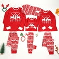 thumbnail image 1 of Popvcly Christmas Pajamas for Family Matching Family Pajamas Sets Xmas Elk Reindeer Print Family Xmas Sleepwear Set, 1 of 6