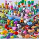thumbnail image 2 of Paquete de 100 gomas de borrar animales para regalos de niños, mascotas de escritorio para BESTWELL BESTWELL, 2 of 2