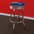 thumbnail image 4 of Trademark Gameroom Tampa Bay Lightning Logo Chrome Ribbed Barstool, 4 of 5